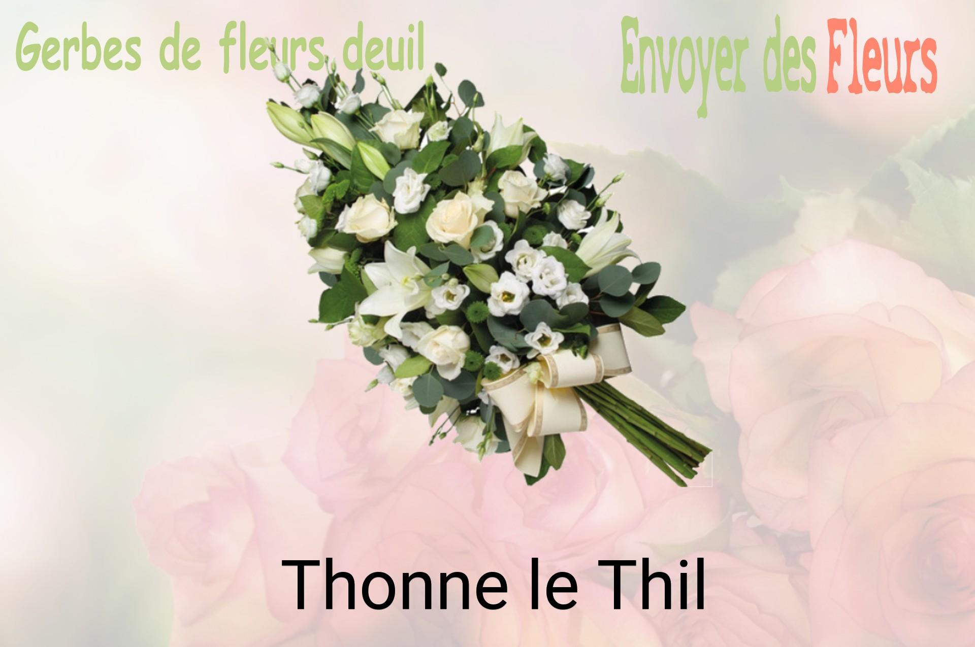 Gerbe de fleurs de deuil livrée à Thonne-le-Thil